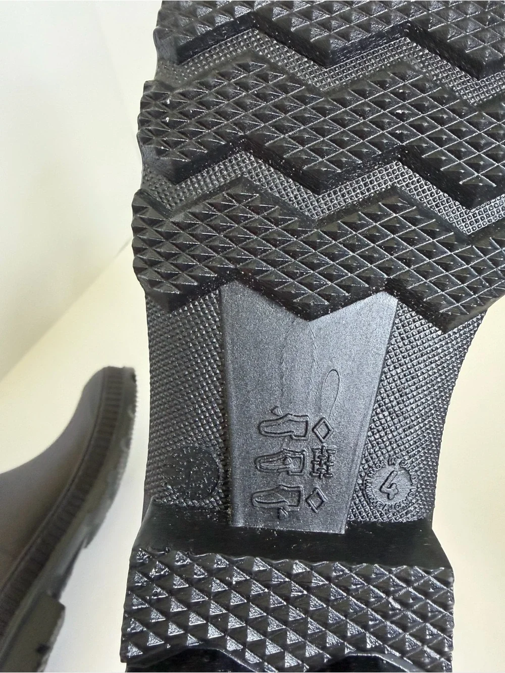 Kamik Black Waterproof Rubber Rain Boots Kids Size 4